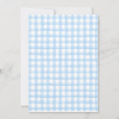 ブルーオレンジカボンプキンパッチ金ゴールドグリッター誕生日 招待状 (裏面)