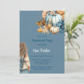 ブルーオレンジカボンプキンピーニーバチェロレッテ 招待状 (スタンド正面)