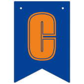 ブルーオレンジクラス2023写真卒業パーティー バンティングフラッグ (第2の旗)