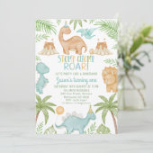 ブルーオレンジストンプチョンプロアードラノウス誕生日 招待状 (スタンド正面)