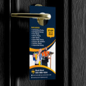 ブルーオレンジハウス洗濯外装清掃サービス ドアノブサイン