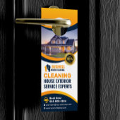 ブルーオレンジハウス洗濯外装清掃サービス ドアノブサイン