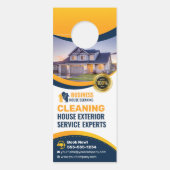 ブルーオレンジハウス洗濯外装清掃サービス ドアノブサイン (正面)