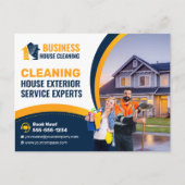 ブルーオレンジハウス洗濯外装清掃サービス ポストカード (正面)