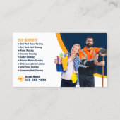 ブルーオレンジハウス洗濯外装清掃サービス 名刺 (裏面)