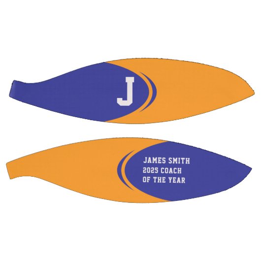 ブルーオレンジバスケパーソナライズされたットボール バスケットボール (パネル)