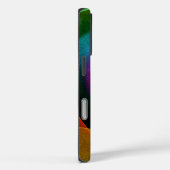 ブルーオレンジピンクモダン抽象芸術アートパターン#24 Case-Mate iPhoneケース (裏面 / 右)