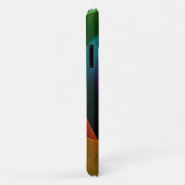 ブルーオレンジピンクモダン抽象芸術アートパターン#24 Case-Mate iPhoneケース (裏面/右)