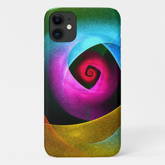 ブルーオレンジピンクモダン抽象芸術アートパターン#24 Case-Mate iPhoneケース (裏面)