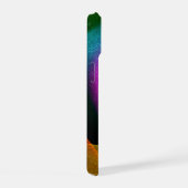 ブルーオレンジピンクモダン抽象芸術アートパターン#24 iPhone 15ケース (右側面)