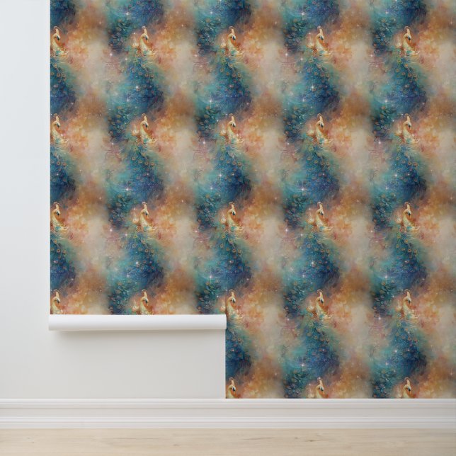 ブルーオレンジピーコック 壁紙 (アプリケーション)