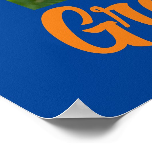 ブルーオレンジ大学院写真アーチ卒業パーティー ポスター (角)