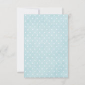 ブルーオレンジ恐竜誕生日サンキューカード サンキューカード (裏面)