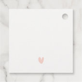 ブルーオレンジ赤面ウォーターカラーエア飛行機結婚ズ フェイバータグ (裏面)