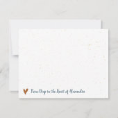 ブルーオレンジ金ゴールドホームスウィートホーム – テキサス州 ノートカード (裏面)