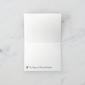 ブルーオレンジ金ゴールドホームスウィートホーム – テキサス州 ノートカード (内部)