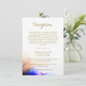 ブルーオレンジ金ゴールド結婚ズ エンクロージャーカード (スタンド正面)