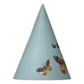 ブルーオレンジ（昆虫）オオカバマダラ、モナーク蝶オンライトブルー パーティーハット (左)