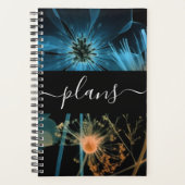 ブルーオレンジX線ワイルドフラワー結婚ズ プランナー手帳 (正面)