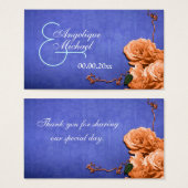 ブルーオレン結婚ジ感謝していのフラット (正面&裏面)