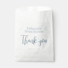 ブルーオンクラウドナインエレガントブライダルシャワーありがとう フェイバーバッグ