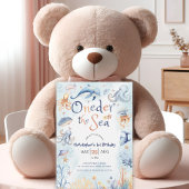 ブルーオンデアの海の男の子1歳の誕生日招待状 招待状