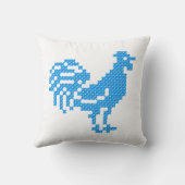 ブルーオンドリ クッション (裏面)