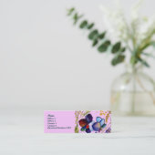 ブルーオーキッドのプロフィールカード スキニー名刺 (スタンド正面)