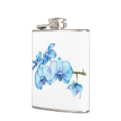 ブルーオーキッドの植物の芸術 フラスク (左)