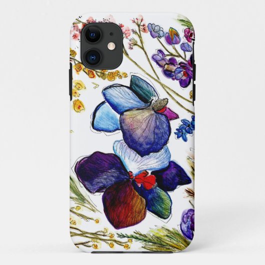 ブルーオーキッドのIPhoneの野生の箱 Case-Mate iPhoneケース (裏面)