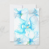 ブルーオーキッドシータートルエロペメント披露宴パーティー 招待状 (裏面)