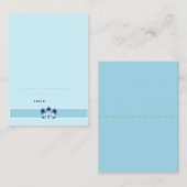 ブルーオーキッドフォールディング座席表 プレイスカード (正面/裏面)