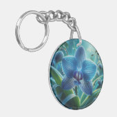 ブルーオーキッドフローラ キーホルダー (正面左)