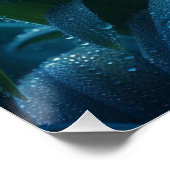 ブルーオーキッドフローラ ポスター (コーナー)