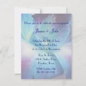ブルーオーキッド婚約パーティ招待状 招待状 (裏面)