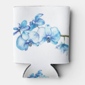ブルーオーキッド植物芸術 缶クーラー (正面)
