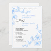 ブルーオーキッド結婚式招待状 招待状 (正面/裏面)