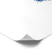 ブルーオークツリー素朴へようこそミニマル。 ポスター (角)