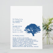 ブルーオーク素朴の木ミニマル結婚と プログラム (スタンド正面)