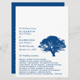 ブルーオーク素朴の木ミニマル結婚と プログラム