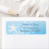 ブルーオーシャニックヒトデ差出人住所ラベル ラベル (インサイチュ)