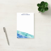 ブルーオーシャンの水彩文具(名入れ可) ポストイット (オフィス)