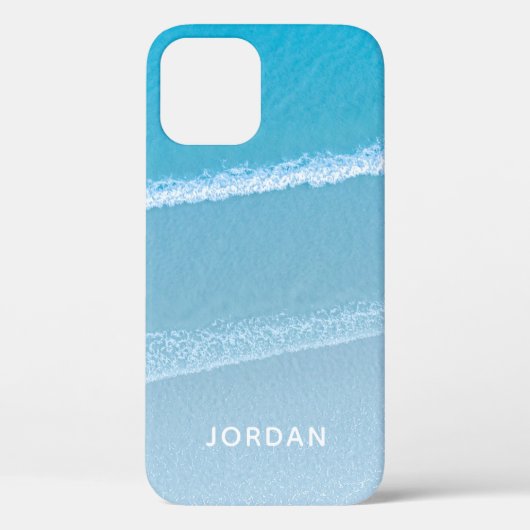 ブルーオーシャンウェーブスのモノグラムケース Case-Mate iPhoneケース iPhone 12 Proケース (裏面)