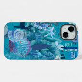 ブルーオーシャンコラージュフォンケース iPhoneケース (裏面横)