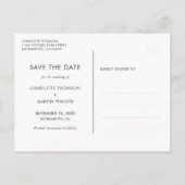 ブルーオーシャンビーチウェディングフォト セーブザデート 案内ポストカード (裏面)