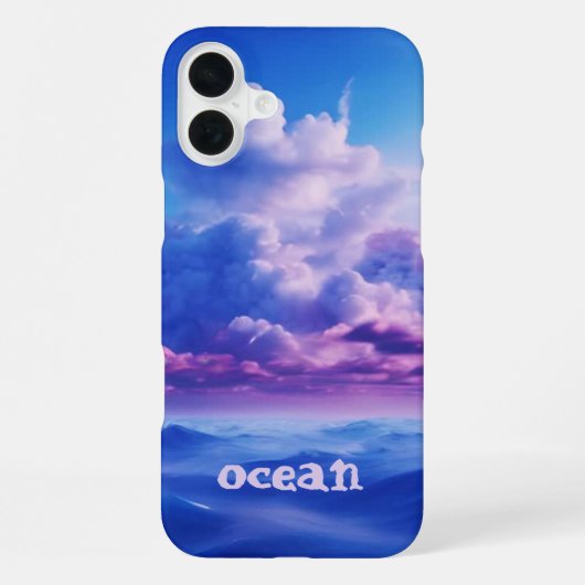 ブルーオーシャンモノグラムケース Case-Mate iPhone iPhoneケース (裏面)