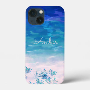 ブルーオーシャン海ビーチ オーダーメイド iPhone 13 MINIケース