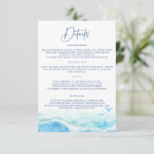 ブルーオーシャン ウェディングインフォメーションカード エンクロージャーカード (スタンド正面)