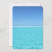 ブルーオーシャン ブライダルシャワー 招待状 (裏面)