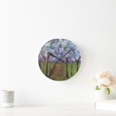 ブルーオータムウッズ ラウンド壁時計 (ホーム)